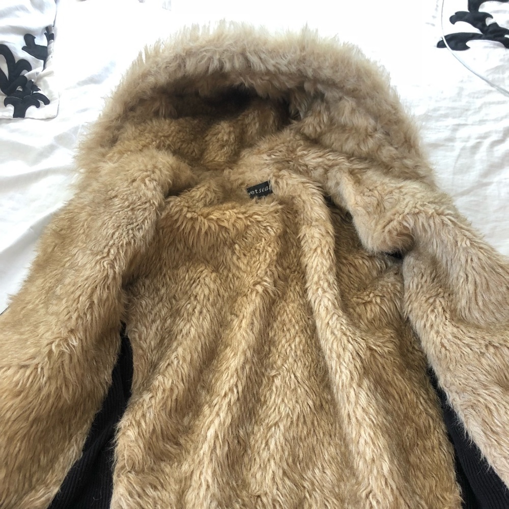 Wet seal fur jacket